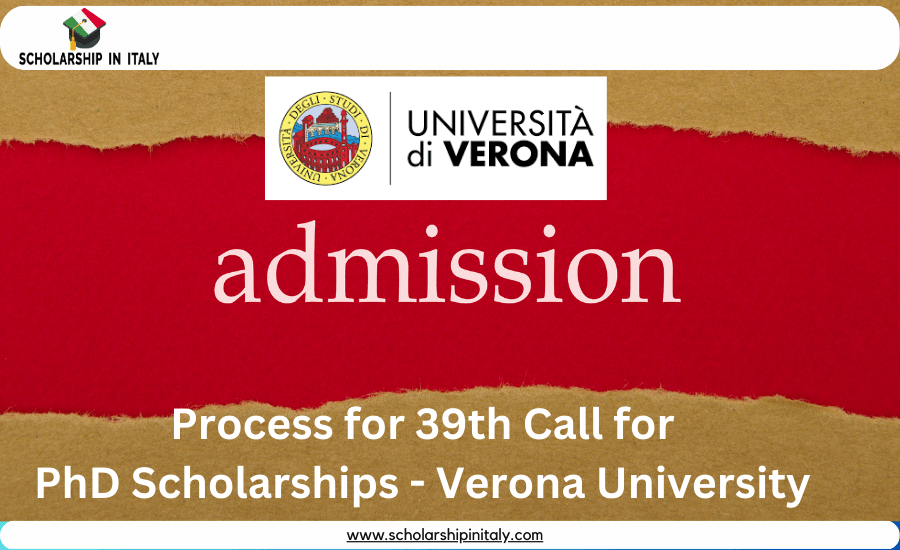 university of verona phd scholarship 2023