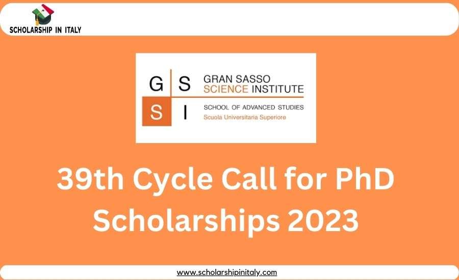 39th-Cycle-Call-GSSI-Italy-PhD-Scholarship-for-International-Students